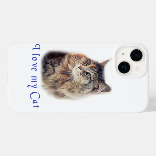 私は猫が大好き Case-Mate iPhoneケース (裏面 (横))