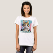 私は猫が大好き! Tシャツ (正面フル)