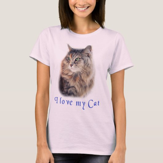 私は猫が大好き Tシャツ (正面)