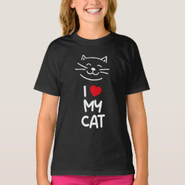 私は猫が大好き Tシャツ