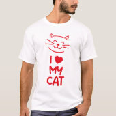 私は猫が大好き Tシャツ (正面)