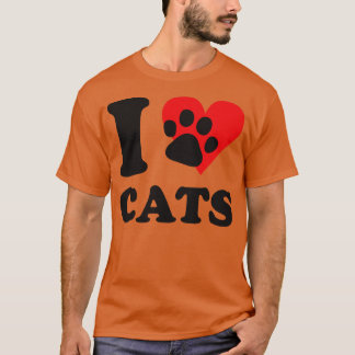私は猫が大好き Tシャツ