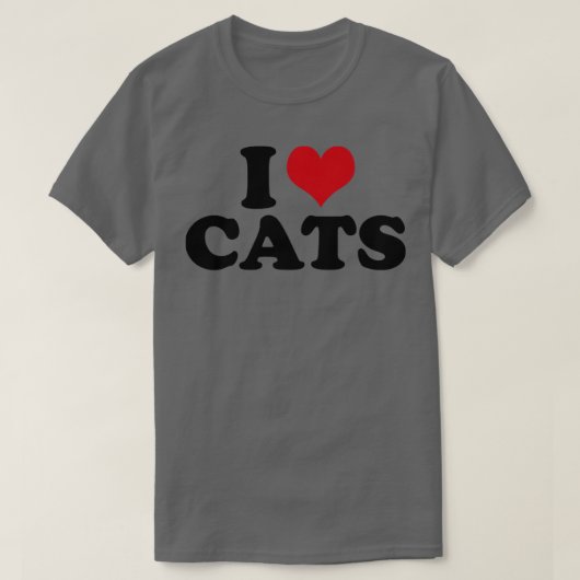 私は猫が大好き Tシャツ (デザイン正面)
