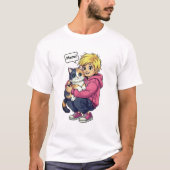 私は猫が大好き Tシャツ (正面)