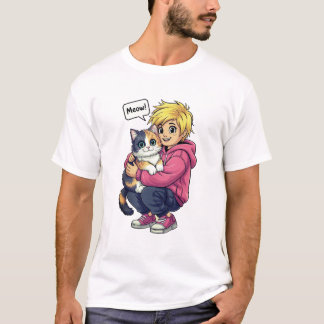 私は猫が大好き Tシャツ