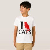 私は猫が大好き Tシャツ (正面フル)