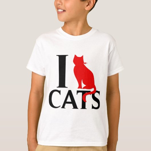 私は猫が大好き Tシャツ (正面)