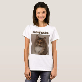私は猫が大好き!T-シャツ Tシャツ