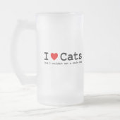 私は猫が好きだが、全食べくできない フロストグラスビールジョッキ (左)