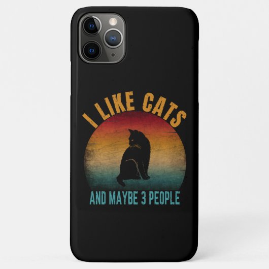 私は猫が好きです多分3人も Case-Mate iPhoneケース (裏面)