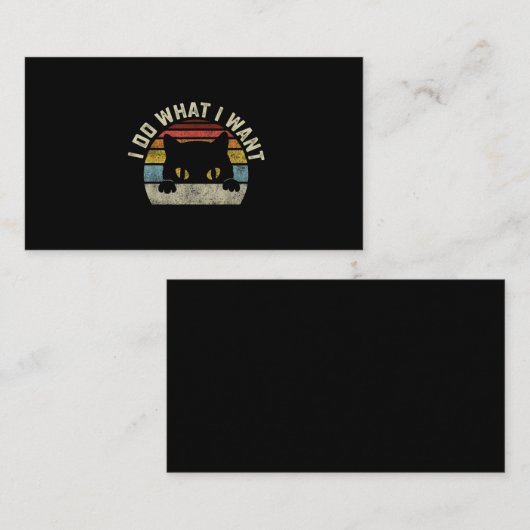 私は猫が欲しいようにしている 名刺 (正面/裏面)