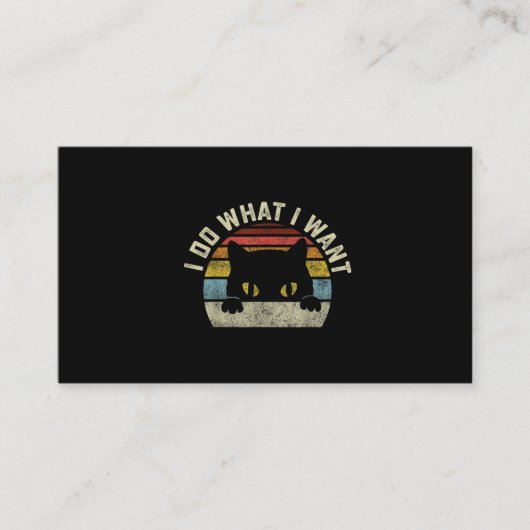 私は猫が欲しいようにしている 名刺 (正面)