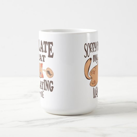 私は猫が私を狙っているのが遅くなってごめんなさい モーフィングマグカップ (中央)