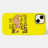 私は猫が私を狙っているのが遅くなってごめんなさい Case-Mate iPhoneケース (裏面 (横))