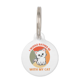 私は猫と一緒にいたい ペット　ネームタグ