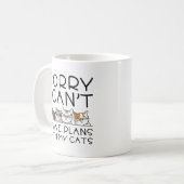 私は猫と予定がある コーヒーマグカップ (正面左)