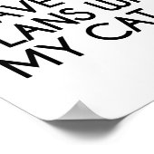 私は猫と予定がある ポスター (角)