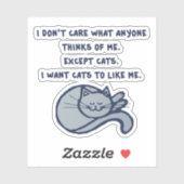 私は猫に好かれたい シール (シート)