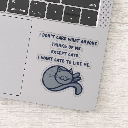 私は猫に好かれたい シール (詳細)