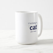 私は猫に飼われています コーヒーマグカップ (正面右)