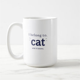 私は猫に飼われています コーヒーマグカップ