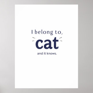 私は猫に飼われています ポスター
