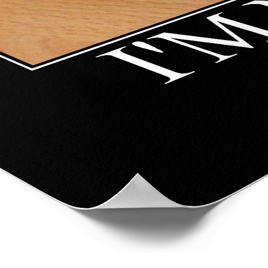 私は猫のアートワークを緊張していない ポスター (角)