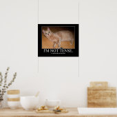 私は猫のアートワークを緊張していない ポスター (キッチン)