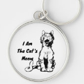 私は猫のニャッおもしろいコ キーホルダー (正面)