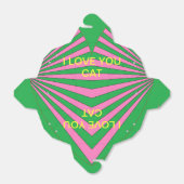 私は猫のポップアートのパーティCricketDiane愛します フェイバーボックス (折り畳みなし)