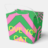 私は猫のポップアートのパーティCricketDiane愛します フェイバーボックス (裏面サイド)