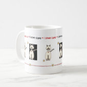 私は猫のマグを愛します コーヒーマグカップ (正面左)
