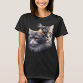 私は猫のママです。猫のママへのギフトTシャツ Tシャツ (正面)
