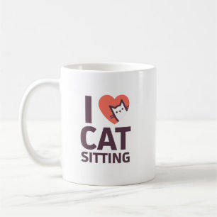 私は猫のモデルを愛します コーヒーマグカップ