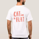私は猫のモデルを愛します Tシャツ (裏面)