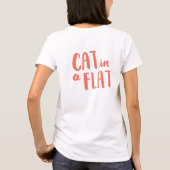 私は猫のモデルを愛します Tシャツ (裏面)