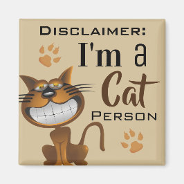 「私は猫の人だ」という免責条項 マグネット