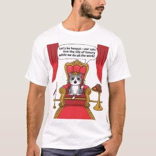 私は猫の命を救うために頑張る Tシャツ