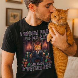 私は猫の命を救うために頑張る Tシャツ