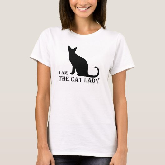 私は猫の女性ですWomens TShirt Tシャツ (正面)