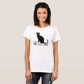 私は猫の女性ですWomens TShirt Tシャツ (正面フル)