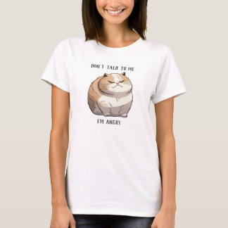 私は猫のTシャツで怒す Tシャツ