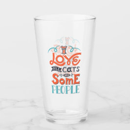 私は猫や人が大好き タンブラーグラス