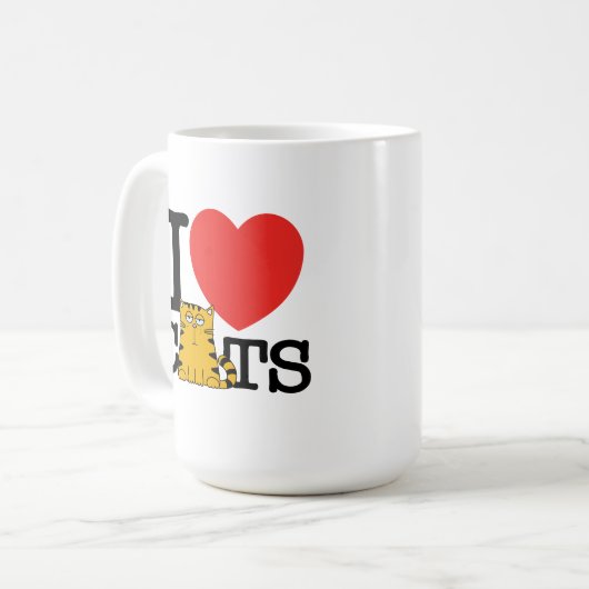 私は猫を愛します コーヒーマグカップ (正面左)