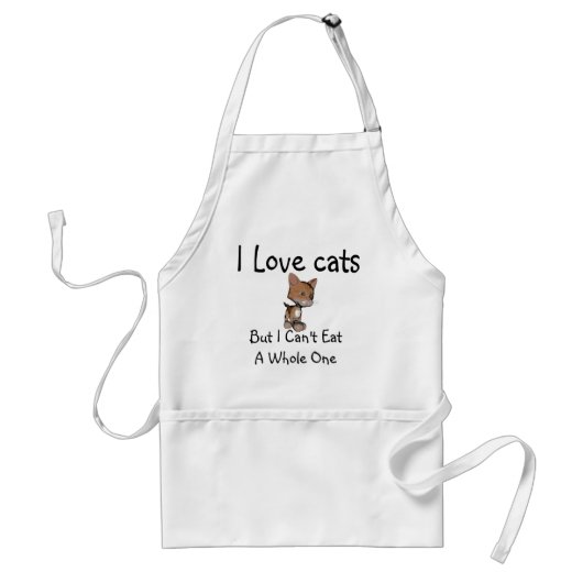 私は猫を愛します スタンダードエプロン (正面)