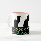私は猫を愛します ツートーンマグカップ (正面左)