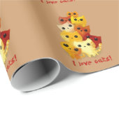 私は猫を愛します ラッピングペーパー (ロールコーナー)