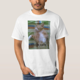 私は猫を愛します Tシャツ