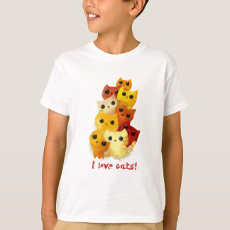 私は猫を愛します Tシャツ