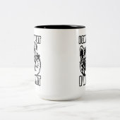 私は猫を扱いたいと思うおもしろい ツートーンマグカップ (中央)